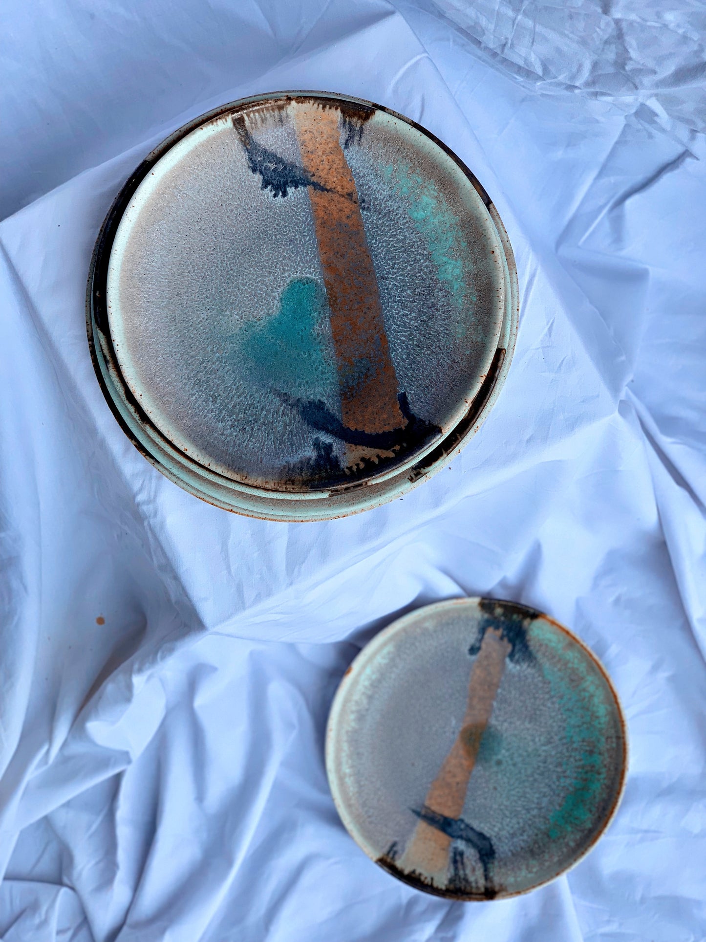 Enchanted Waterfall - Set of 4 Plates. (Made to Oder)