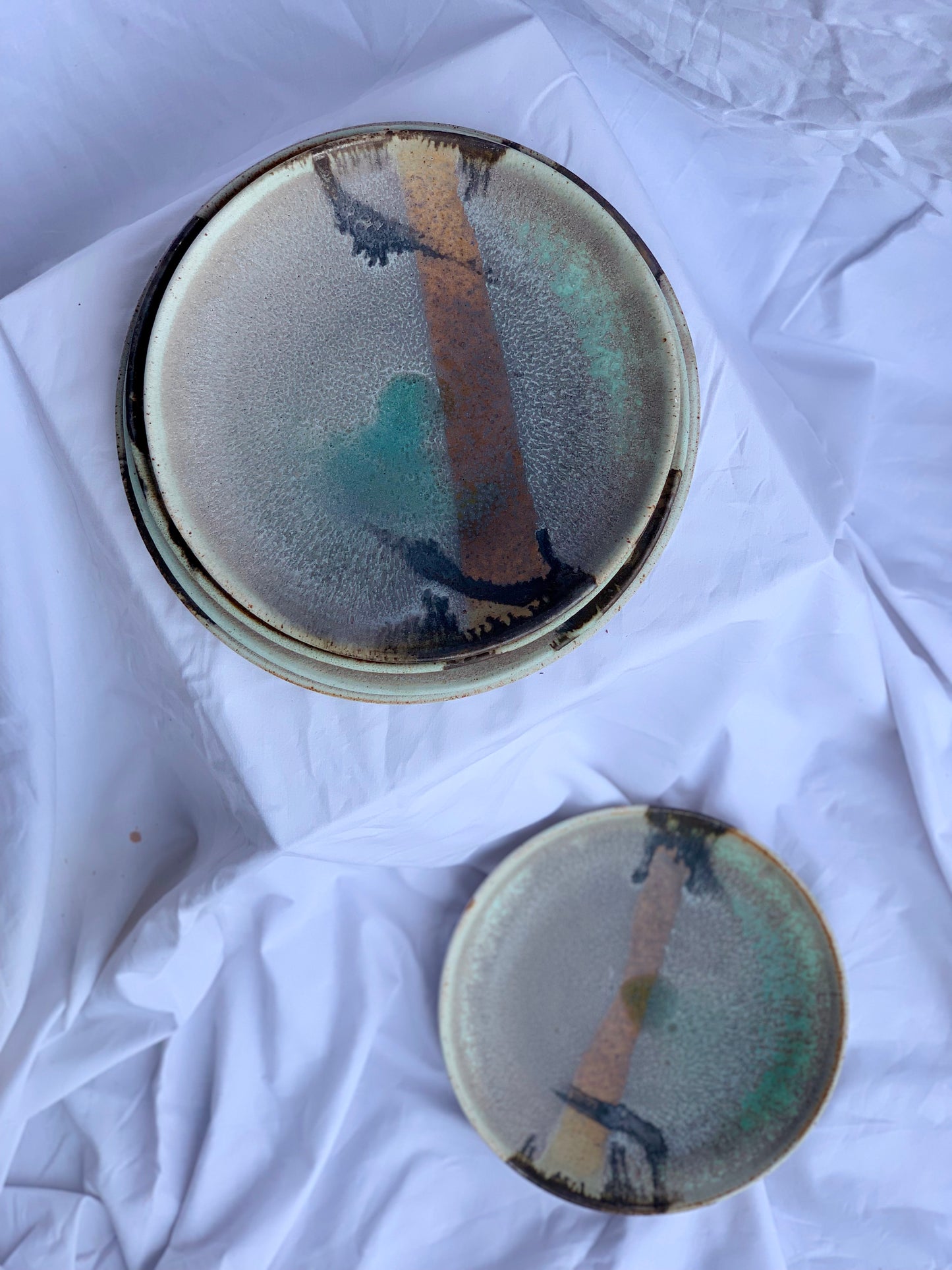 Enchanted Waterfall - Set of 4 Plates. (Made to Oder)