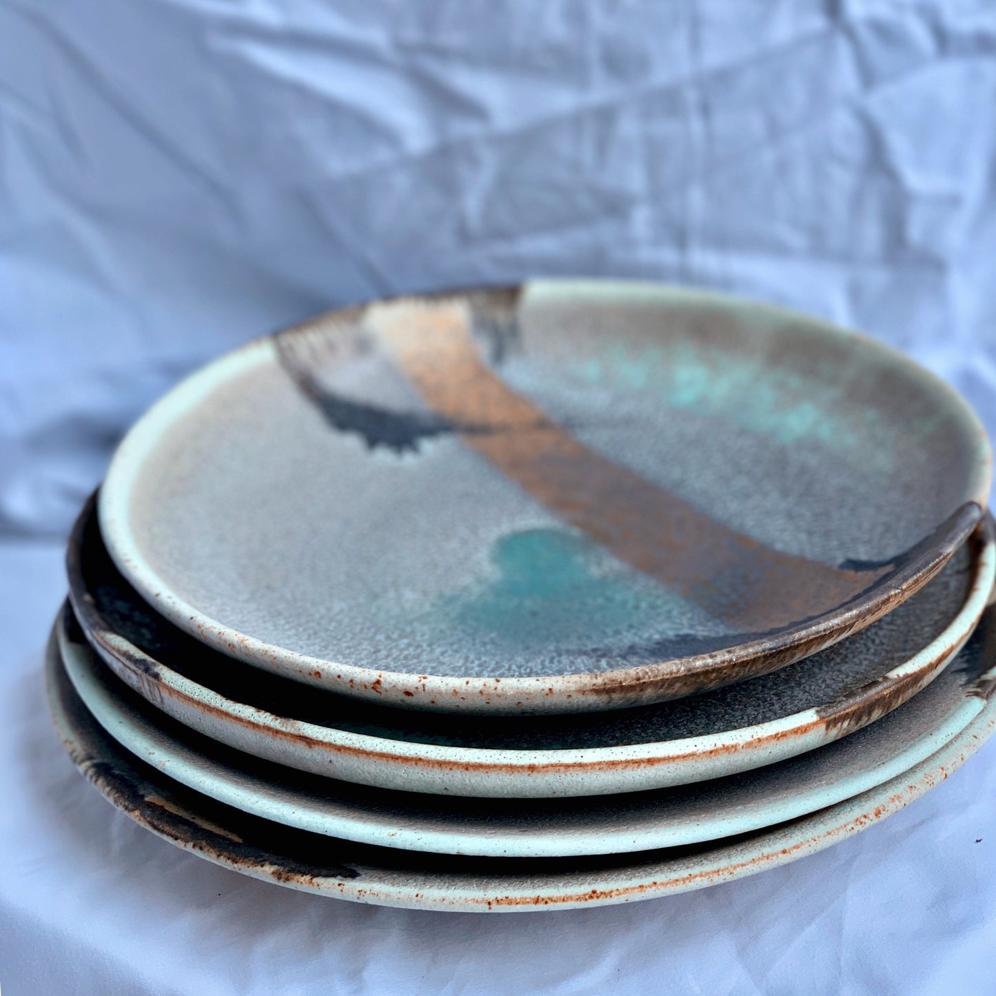 Enchanted Waterfall - Set of 4 Plates. (Made to Oder)