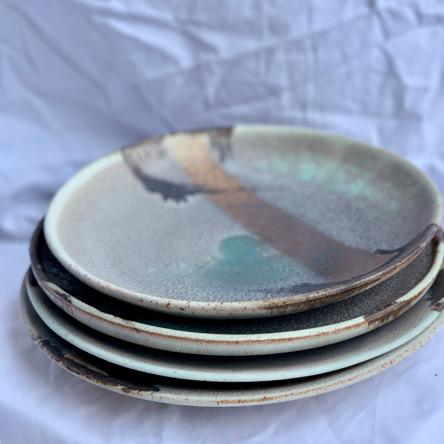 Enchanted Waterfall - Set of 4 Plates. (Made to Oder)